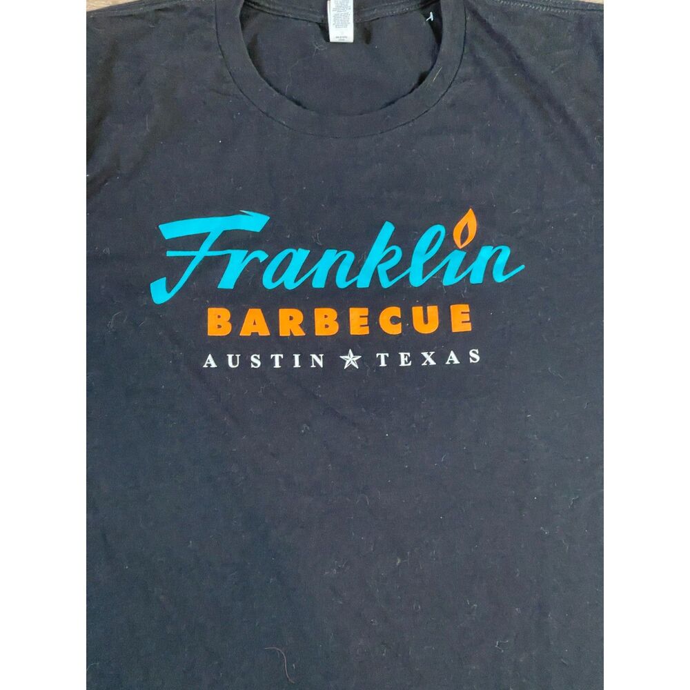 Franklin Barbeque BBQ Austin Texas Restaurant Men's Black Size XL USA - Picture 2 of 7